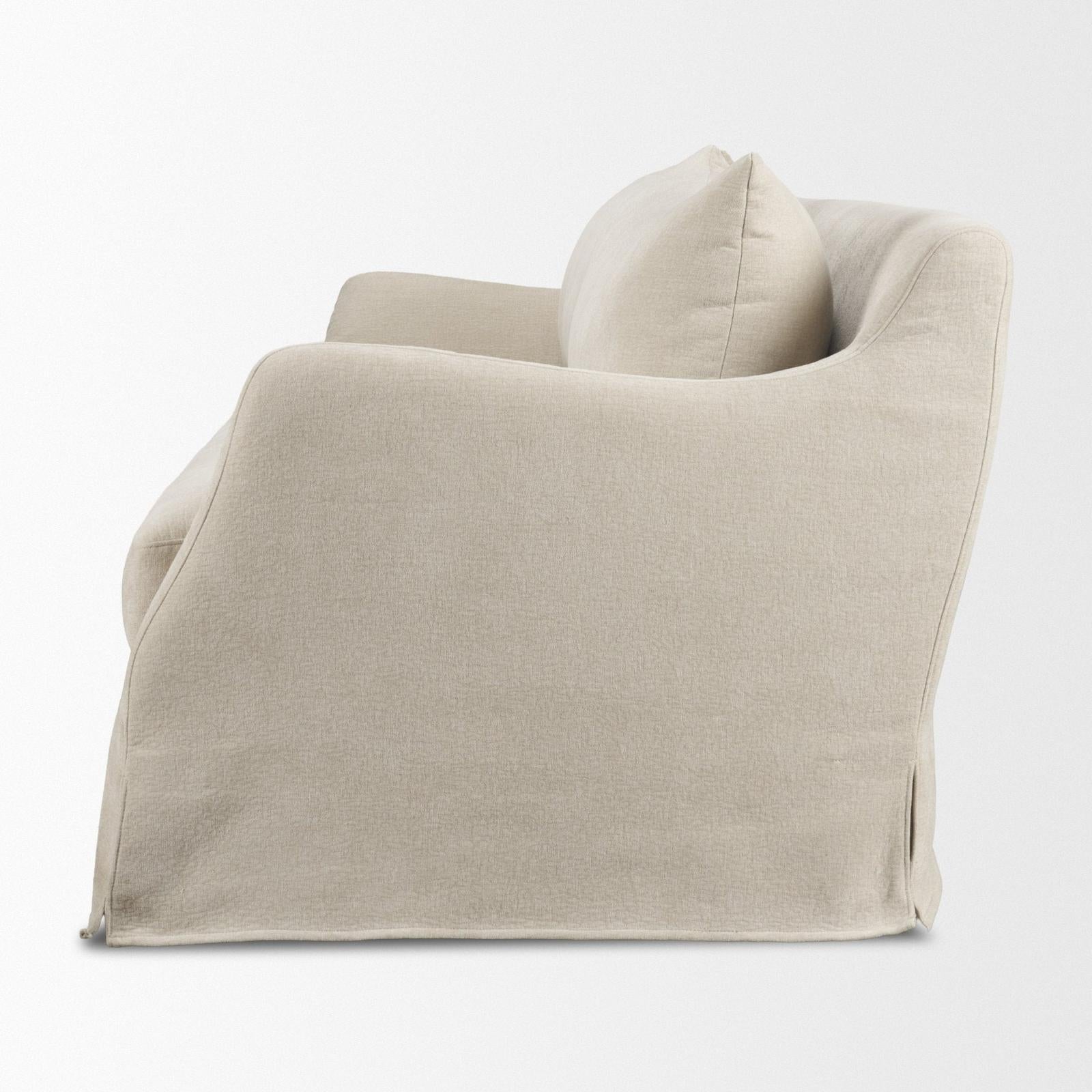 Mercana Ellington Slipcovered Slope 3 Seater Arm Sofa