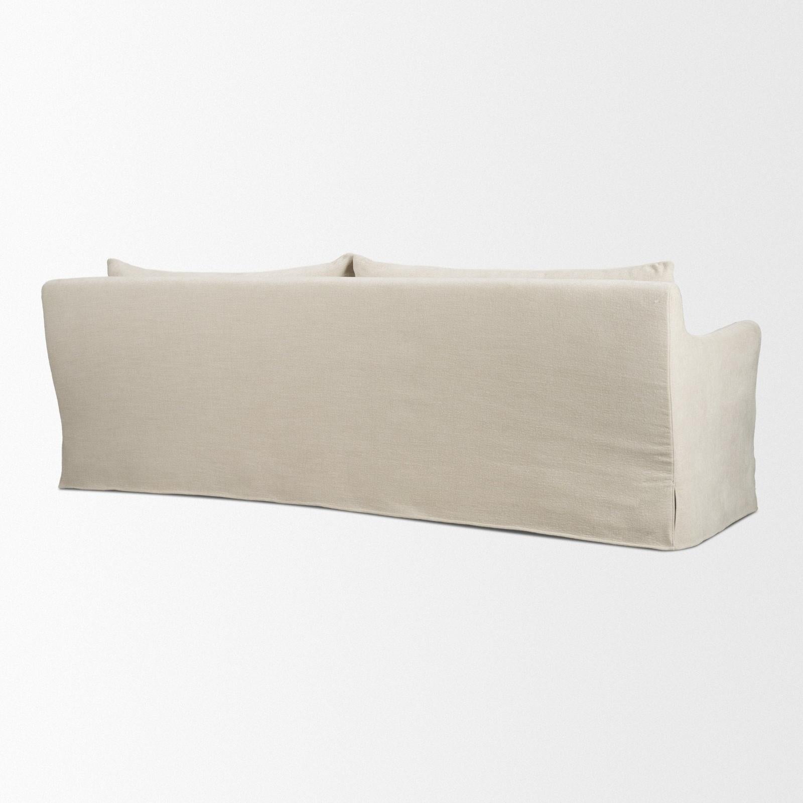 Mercana Ellington Slipcovered Slope 3 Seater Arm Sofa