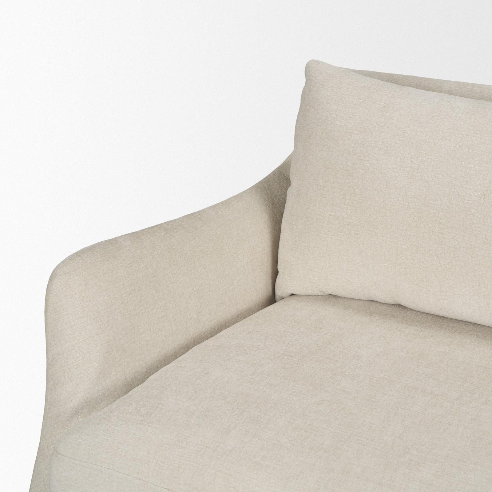 Mercana Ellington Slipcovered Slope 3 Seater Arm Sofa