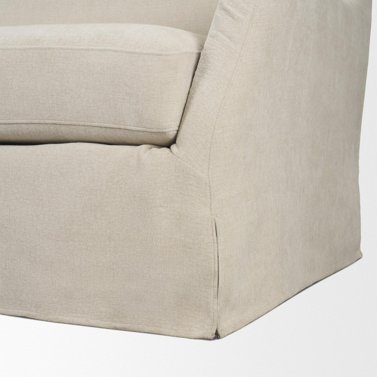 Mercana Ellington Slipcovered Slope 3 Seater Arm Sofa