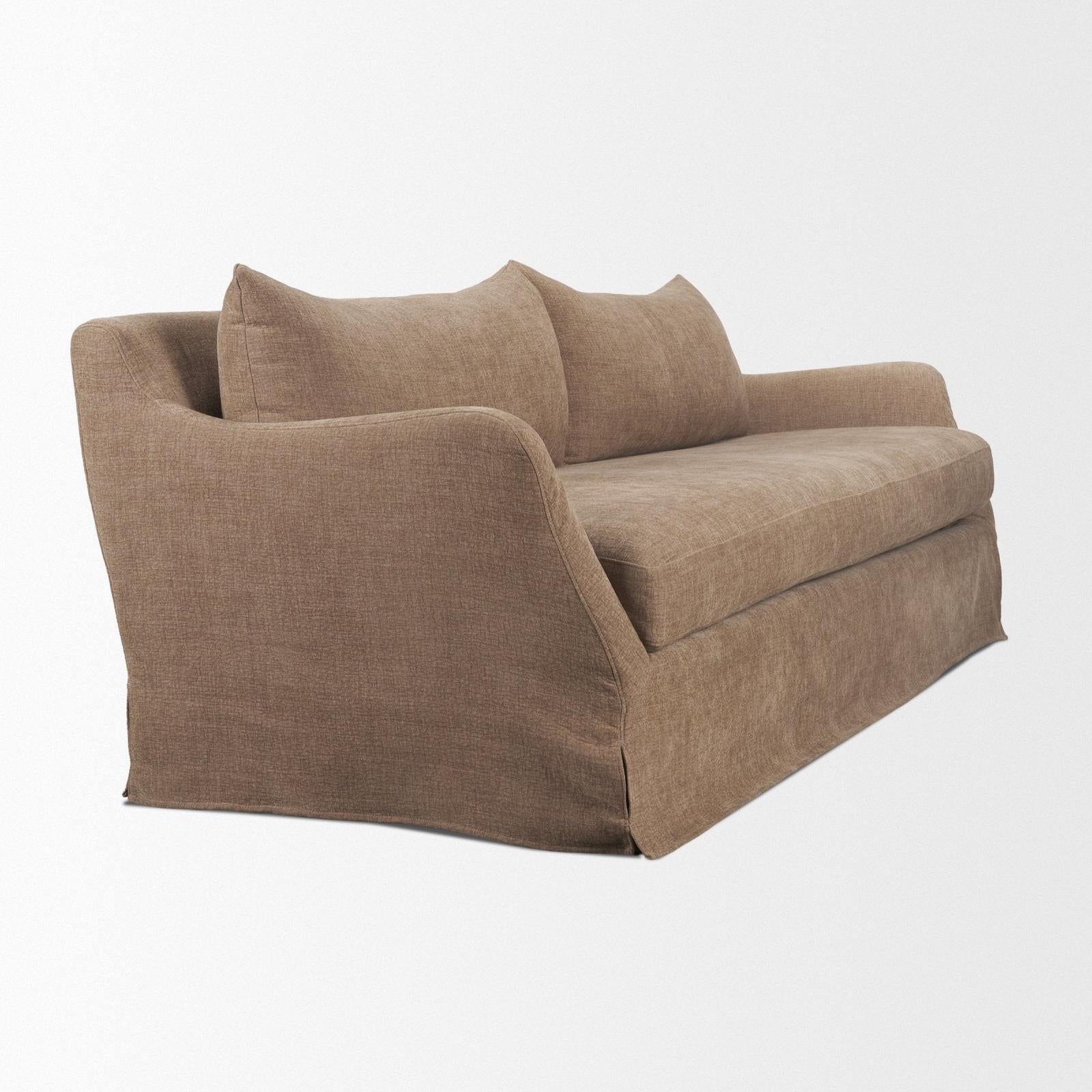 Mercana Ellington Slipcovered Slope 3 Seater Arm Sofa