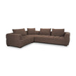 Mercana Warner Channel 3 Piece Sofa Set w/Corner Piece w/Back Cushions
