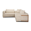 Mercana Warner Frame 3 Piece Sofa Set w/Corner Piece w/Back Cushions