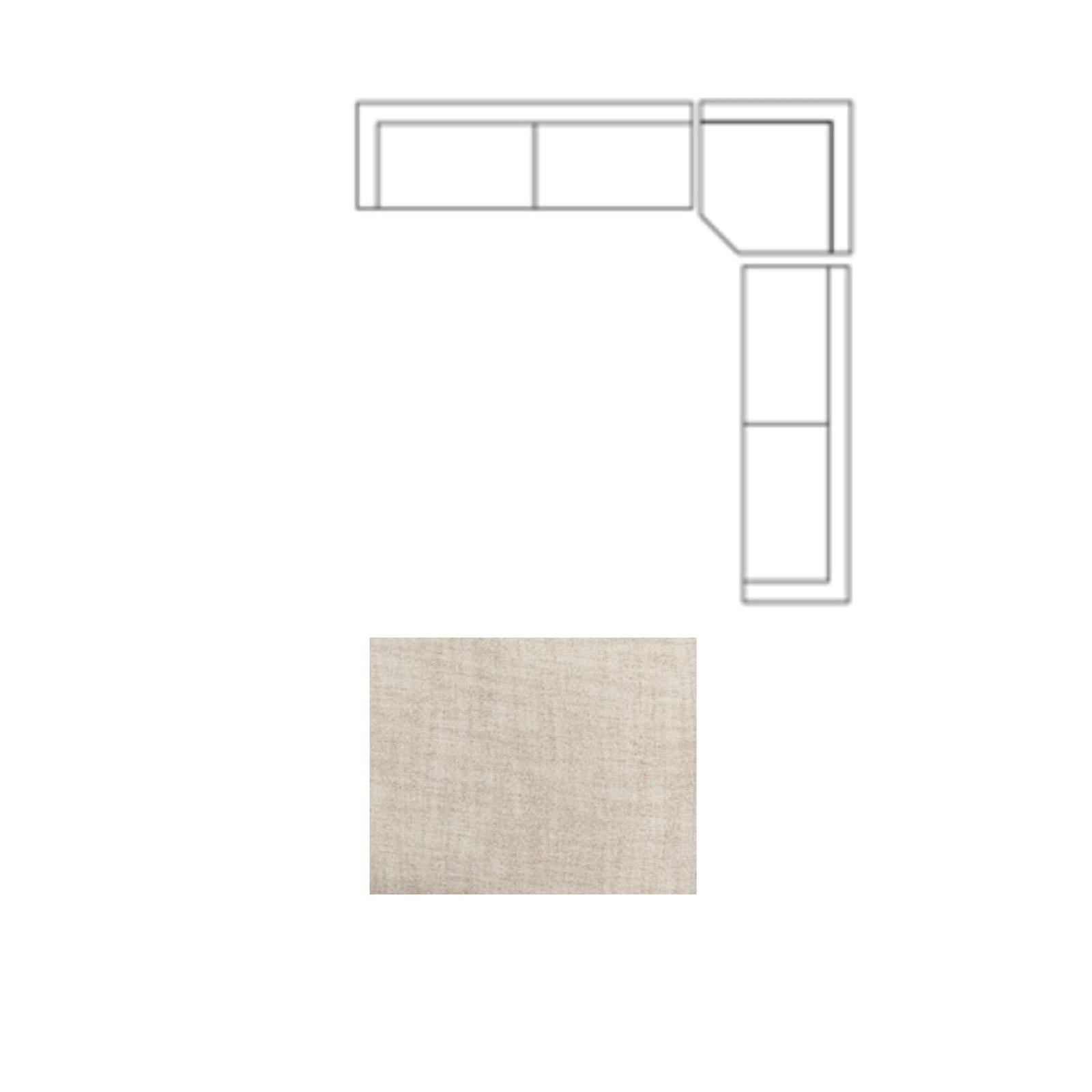 Mercana Warner Frame 3 Piece Sofa Set w/Corner Piece