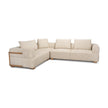 Mercana Warner Frame 3 Piece Sofa Set w/Corner Piece w/Back Cushions