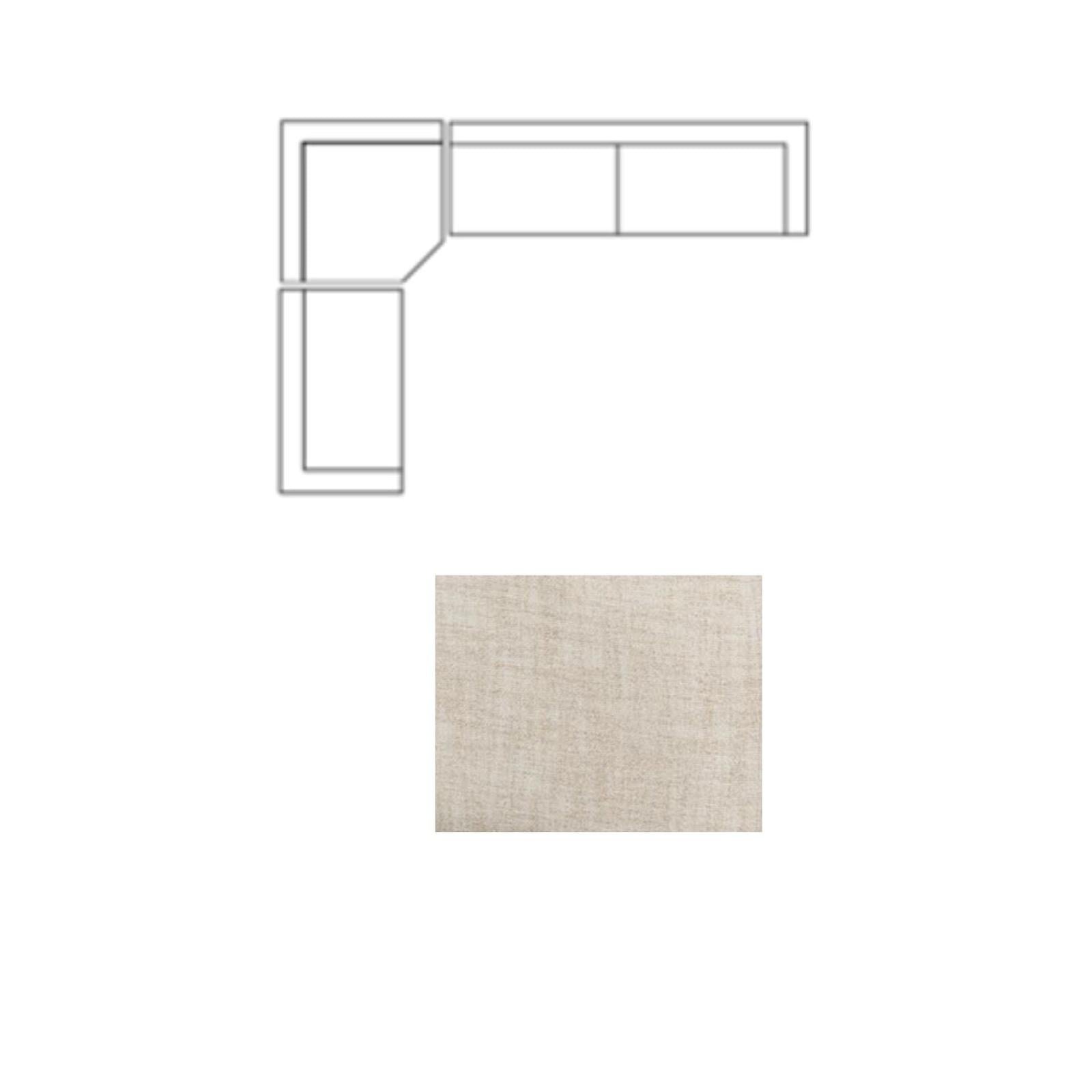 Mercana Warner Frame 3 Piece Sofa Set w/Corner Piece