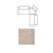Mercana Warner Quilt 3 Piece Sofa Set w/Corner Piece w/Back Cushions