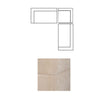 Mercana Warner Quilt 3 Piece Sofa Set w/Corner Piece