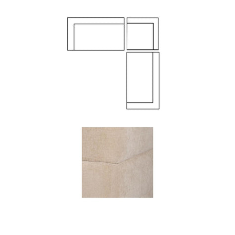 Mercana Warner Quilt 3 Piece Sofa Set w/Corner Piece