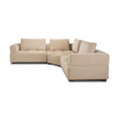 Mercana Warner Quilt 3 Piece Sofa Set w/Corner Piece w/Back Cushions