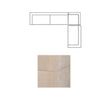 Mercana Warner Quilt 3 Piece Sofa Set w/Corner Piece