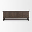 Mercana Truss Dark Brown Wood 4 Door Closed Sideboard