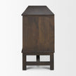 Mercana Truss Dark Brown Wood 4 Door Closed Sideboard