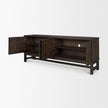 Mercana Truss Dark Brown Wood 4 Door Closed Sideboard