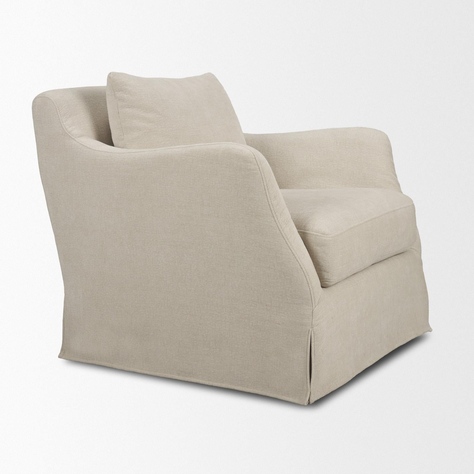 Mercana Ellington Slipcovered Slope Arm Accent Chair