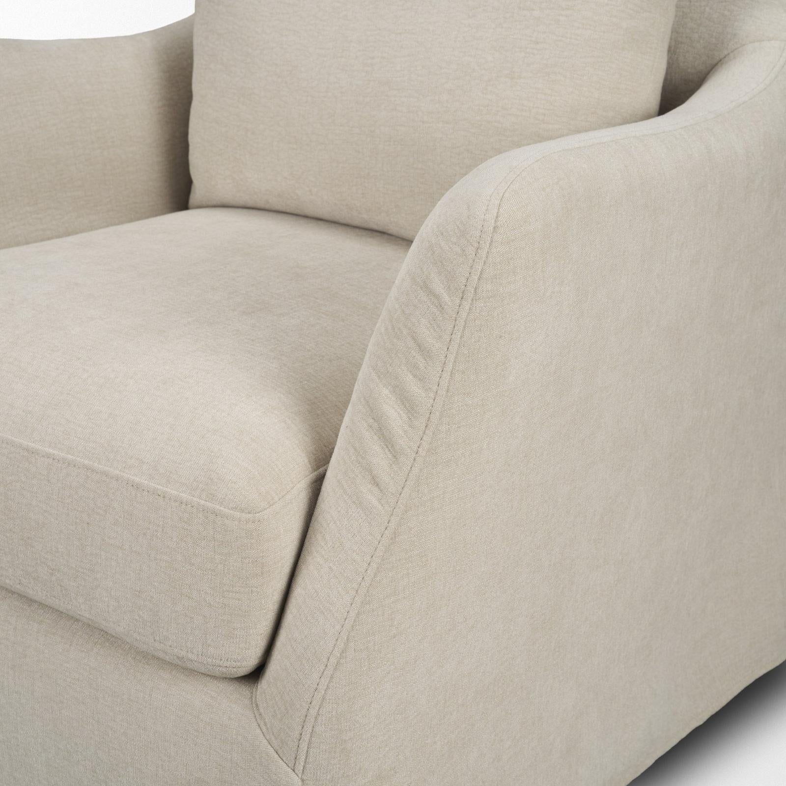 Mercana Ellington Slipcovered Slope Arm Accent Chair