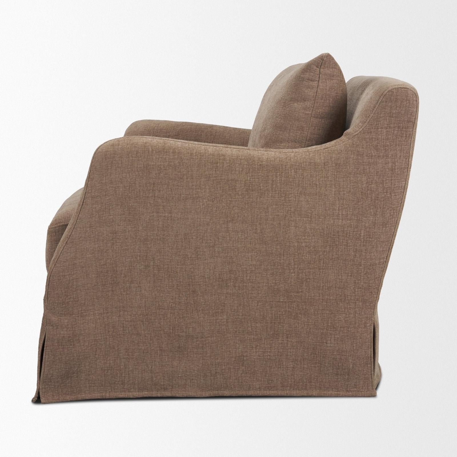 Mercana Ellington Slipcovered Slope Arm Accent Chair