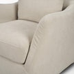 Mercana Ellington Slipcovered Slope Arm Swivel Accent Chair