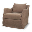Mercana Ellington Slipcovered Slope Arm Swivel Accent Chair