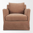 Mercana Ellington Slipcovered Slope Arm Swivel Accent Chair