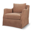 Mercana Ellington Slipcovered Slope Arm Swivel Accent Chair