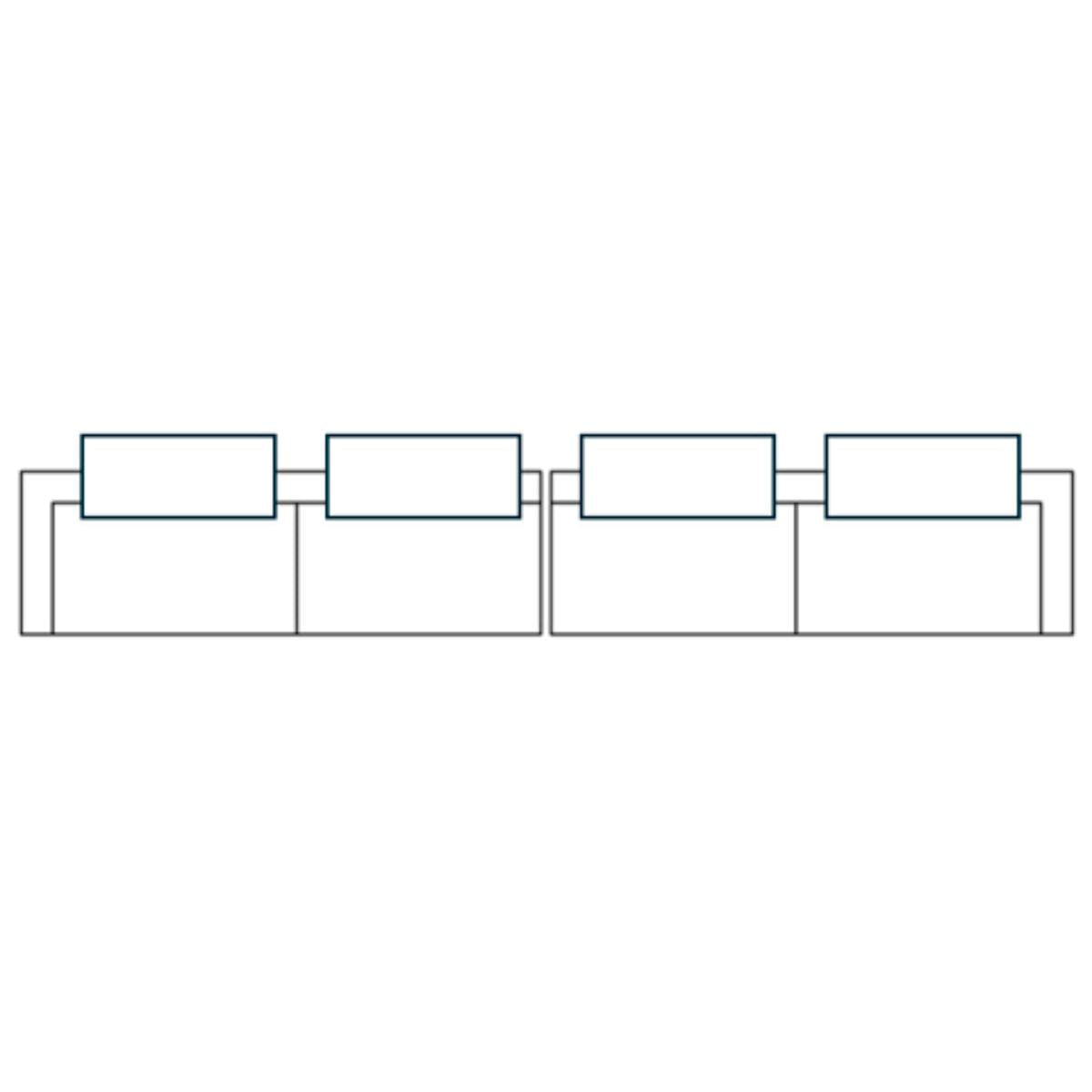 Mercana Warner Channel 2 Piece Sofa Set