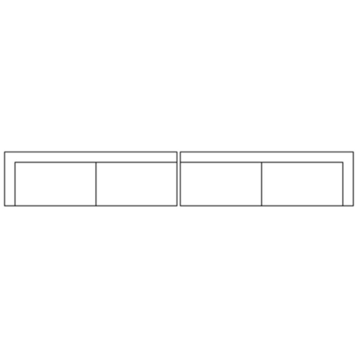 Mercana Warner Frame 2 Piece Sofa Set