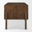 Mercana Trellyn Solid Wood Carved Woven Desk