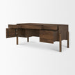 Mercana Trellyn Solid Wood Carved Woven Desk