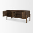 Mercana Trellyn Solid Wood Carved Woven Desk