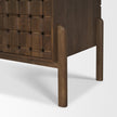 Mercana Trellyn Solid Wood Carved Woven Desk