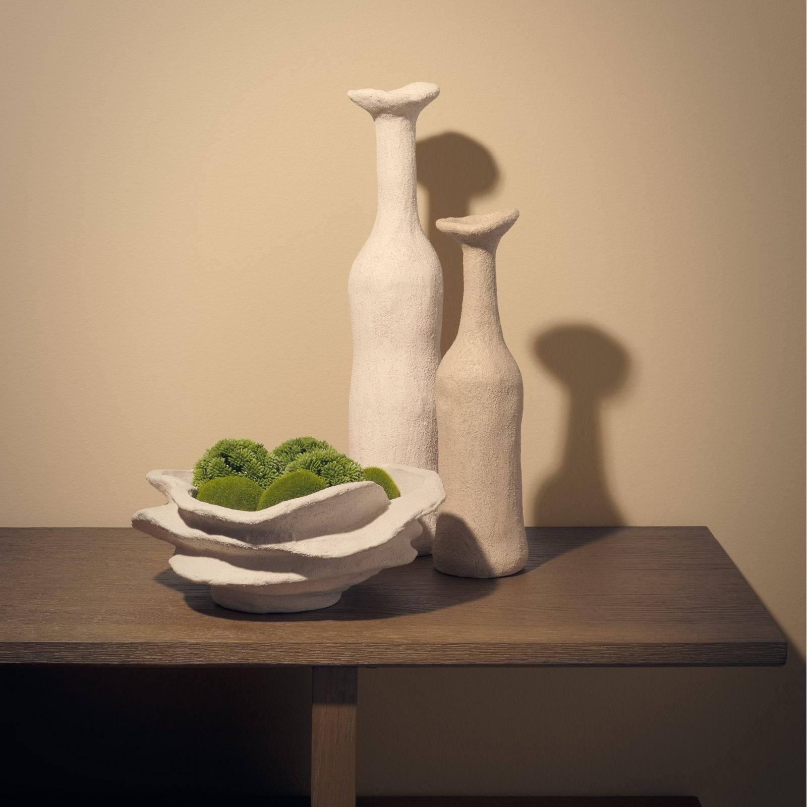 Mercana Scala Textured Ceramic Organic Forms Decorative Bowl