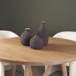Mercana Tidal Ceramic Rippled Decorative Vase