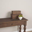 Mercana Strata Fluted Walnut Wood Decorative Box Set