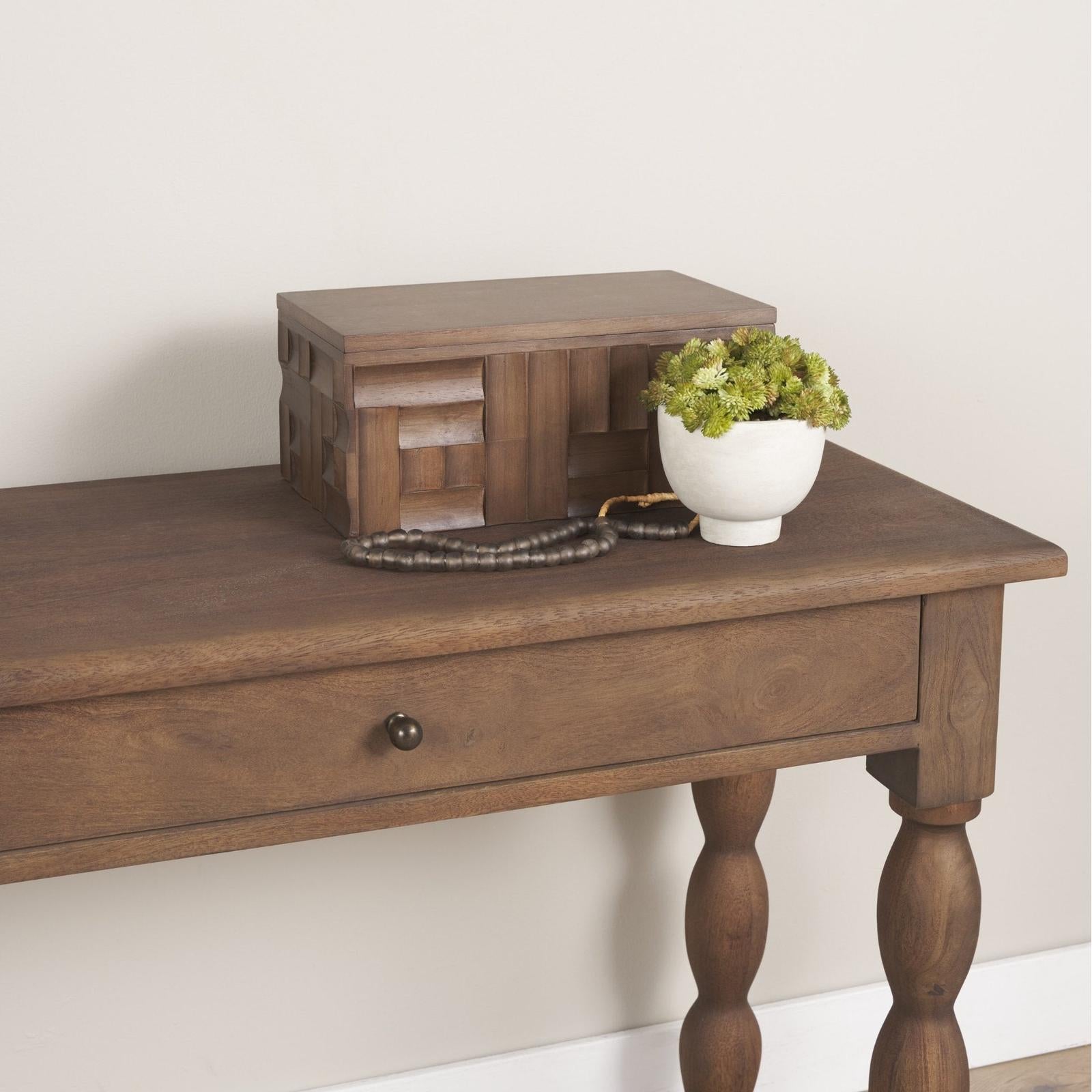 Mercana Vesta Walnut Wood Decorative Box