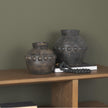 Mercana Douro Earthy Brown Dotted Vase