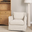 Mercana Ellington Slipcovered Slope Arm Swivel Accent Chair
