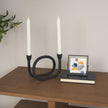 Mercana Serpens Black Metal Candle Holder