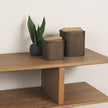 Mercana Benton Wood w/ Brass Handle Decorative Box Set