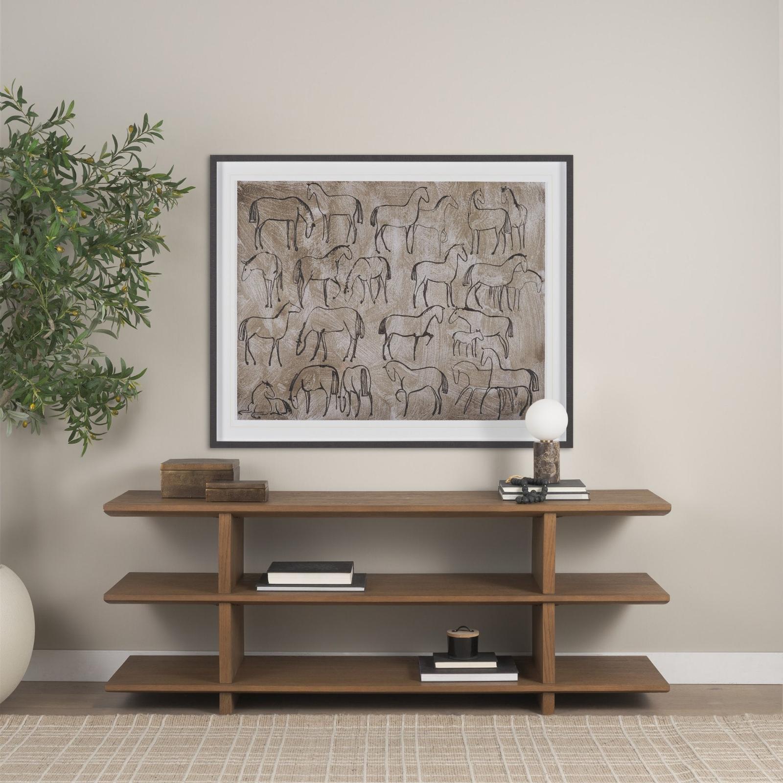 Mercana Caldo Marble Base w/ Frosted Glass Globe Table Lamp