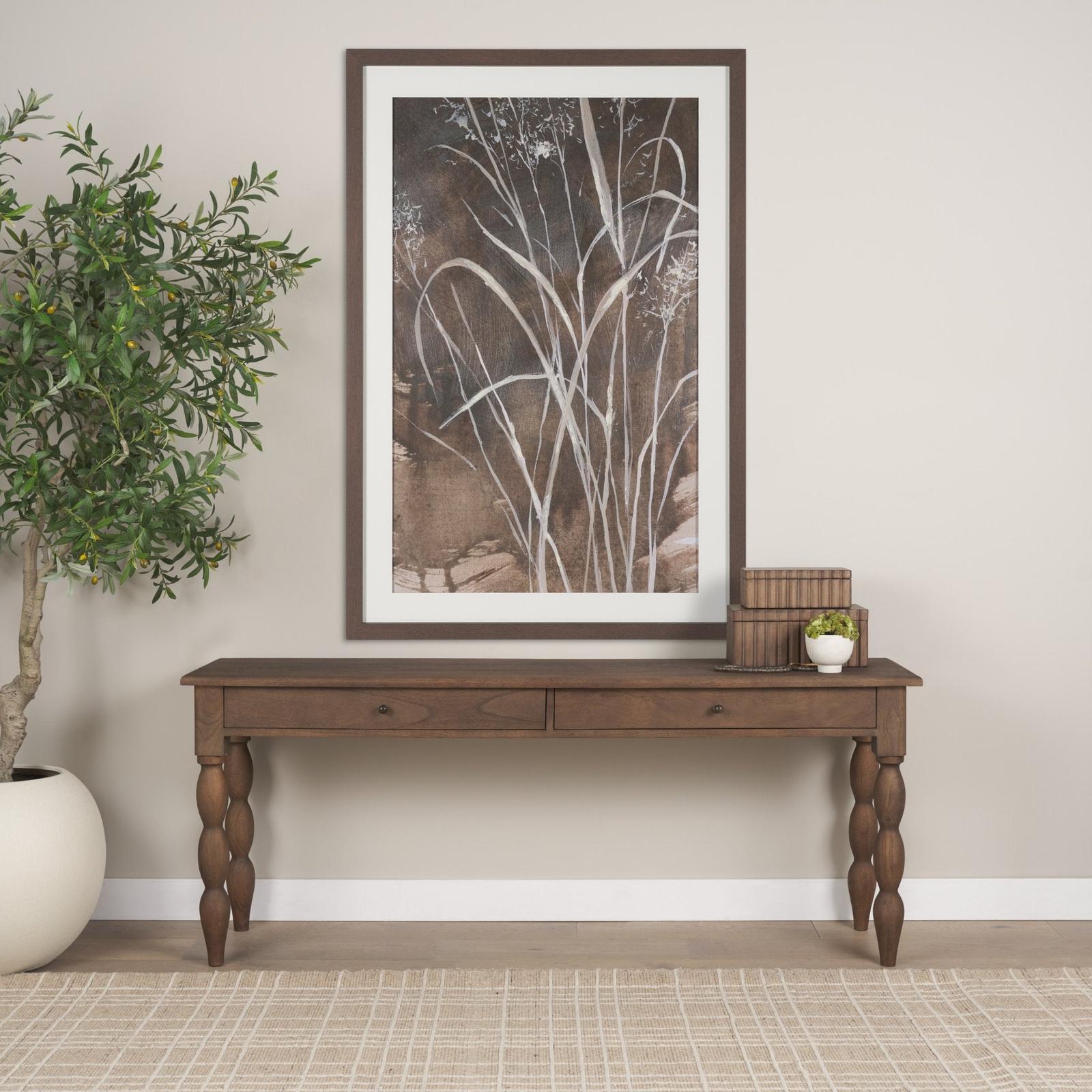 Mercana Strata Fluted Walnut Wood Decorative Box Set