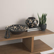 Mercana Bosma Black and Cream Ceramic Urn