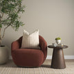 Mercana Hudson Fabric Upholstered Swivel Chair