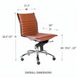Euro Style Dirk Low Back Office Chair w/o Armrests