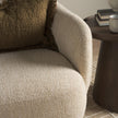 Mercana Hudson Fabric Upholstered Swivel Chair