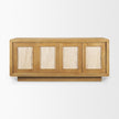 Mercana Valterra Wood w/ Travertine 4 Door Sideboard