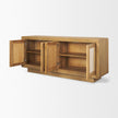 Mercana Valterra Wood w/ Travertine 4 Door Sideboard