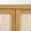 Mercana Valterra Wood w/ Travertine 4 Door Sideboard