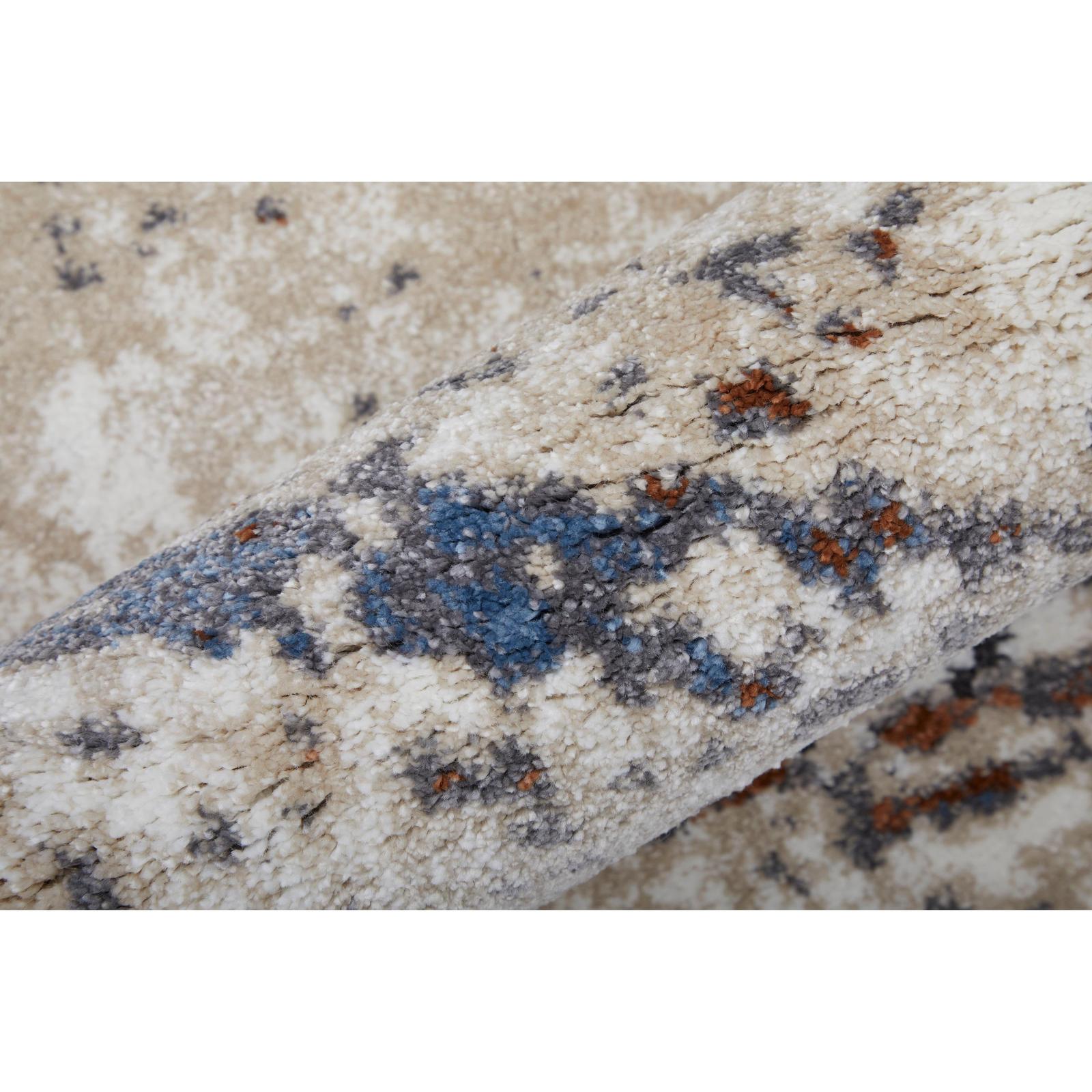 Feizy Gilmore 39MLF Modern Abstract, Ivory/Blue/Gray, Rug