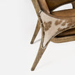 Jonathan Charles Echo Canyon Leather & Hide Arm Chair
